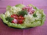 Bunte Salatplatte